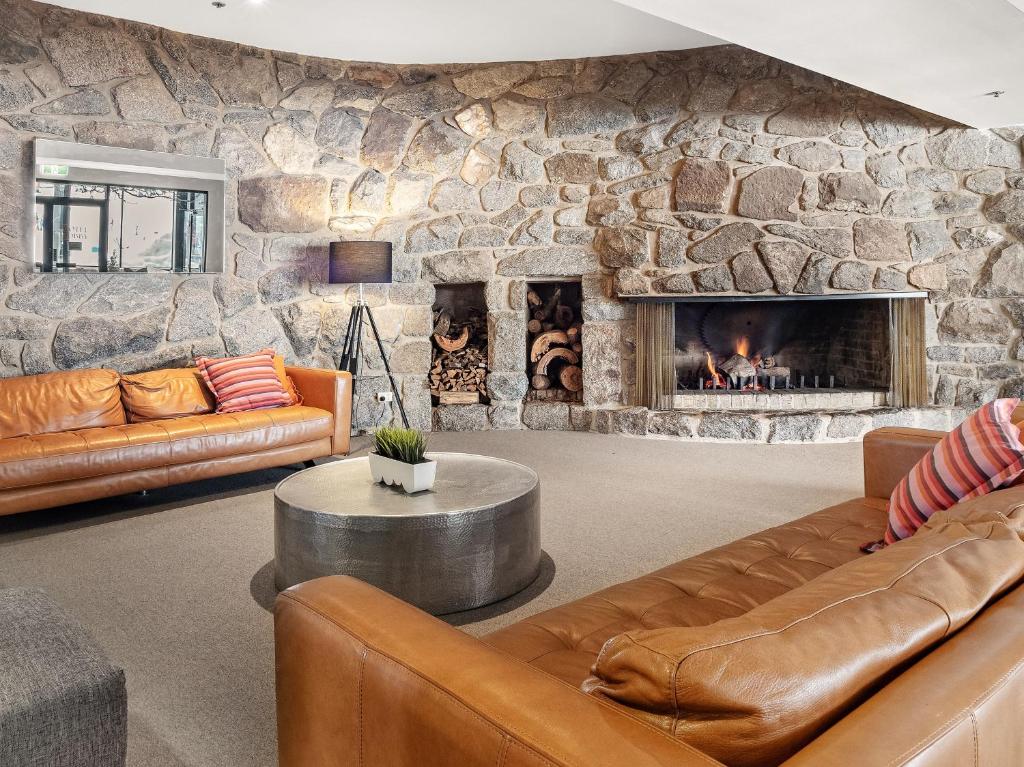 Гостиная зона в Perisher Manor Hotel
