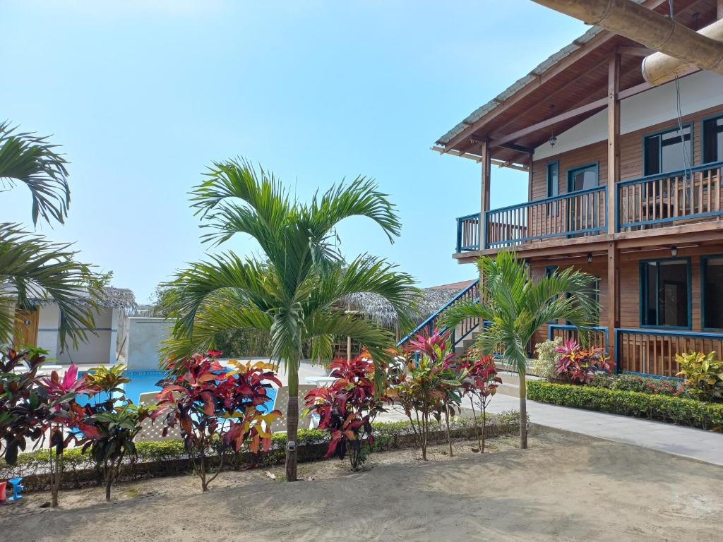 Zahrada ubytování Canoa South Beach