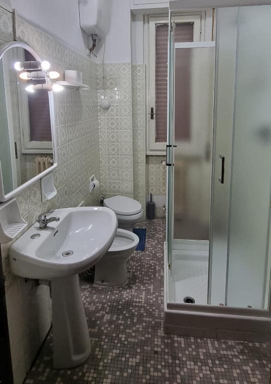 Koupelna v ubytování Hotel Indicatore