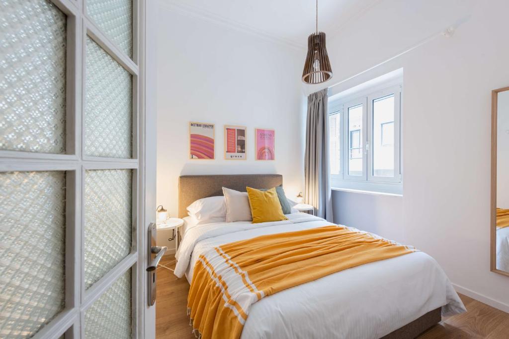 Posteľ alebo postele v izbe v ubytovaní Modita Boutique Apartments