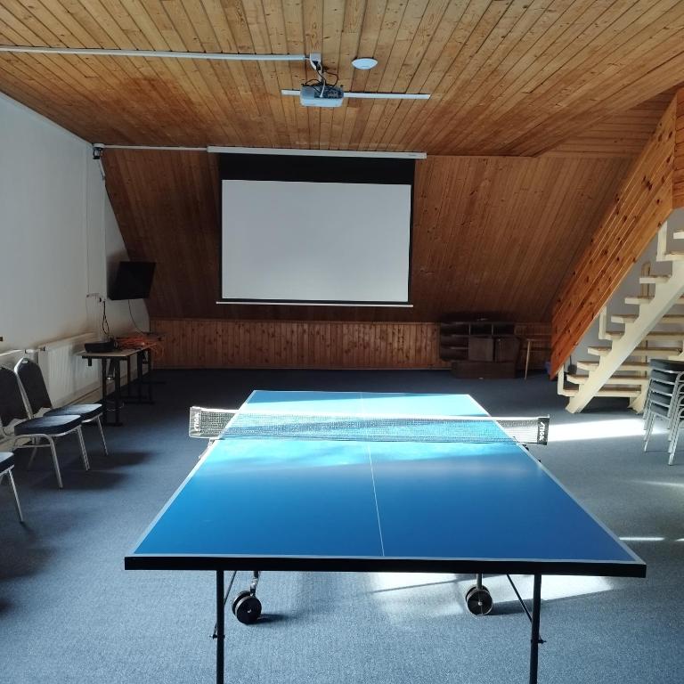 Stolní tenis v ubytování Sova tourist B&B nebo okolí
