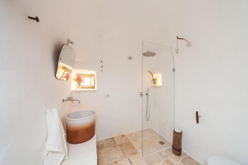 Kúpeľňa v ubytovaní Trulli 18cinquantanove