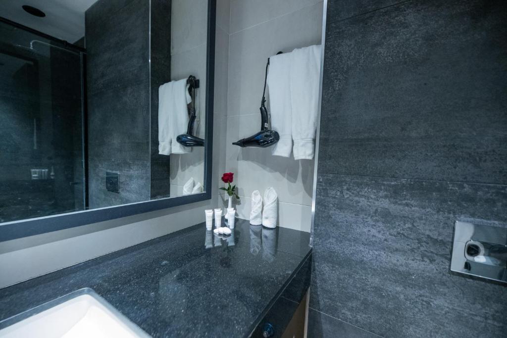 Koupelna v ubytování Sincerely Yours Suites & Serviced Apartments