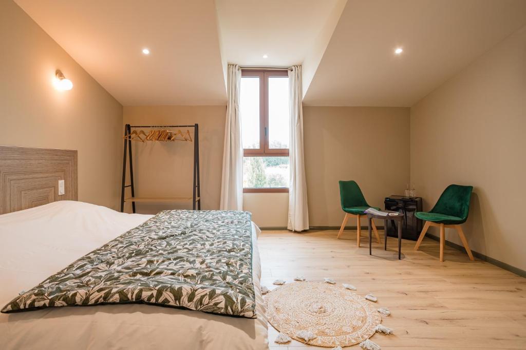 Chambres d'hôtes - Domaine de Cristia - Habitación Doble O Gemela Con Vista Al Jardín