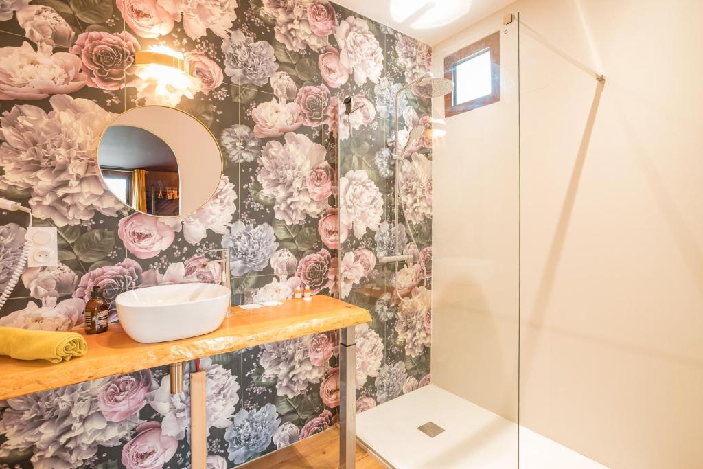 Chambres d'hôtes - Domaine de Cristia - Habitación Doble O Gemela Con Vista Al Jardín