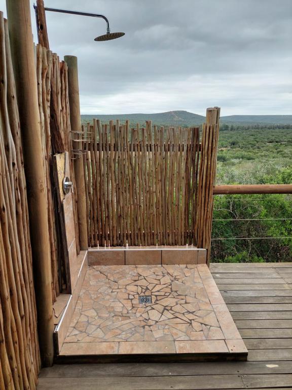Balkón nebo terasa v ubytování Harmony Luxury Tents & Safari