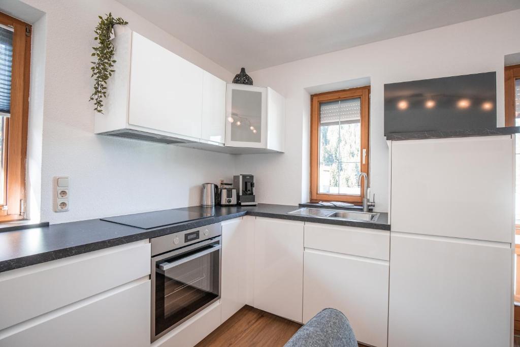 A kitchen or kitchenette at Sportapart Schweighofer Ski-in & Ski-out