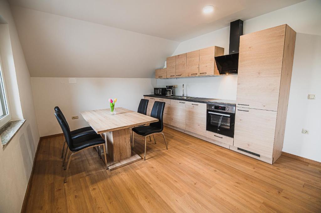 Kuchyň nebo kuchyňský kout v ubytování Mojčin Pisker Apartment House