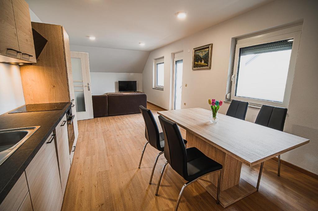 Kuchyň nebo kuchyňský kout v ubytování Mojčin Pisker Apartment House