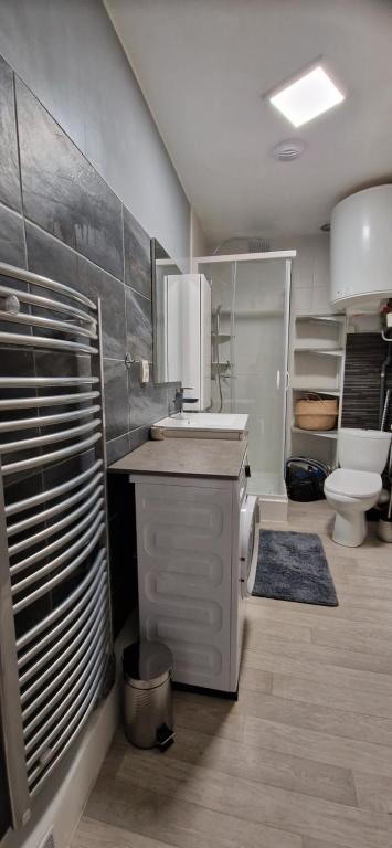 Kuchyňa alebo kuchynka v ubytovaní Beau studio très calme, parking privée gratuit, Netflix