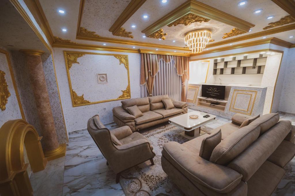 Posezení v ubytování Hotel Premium