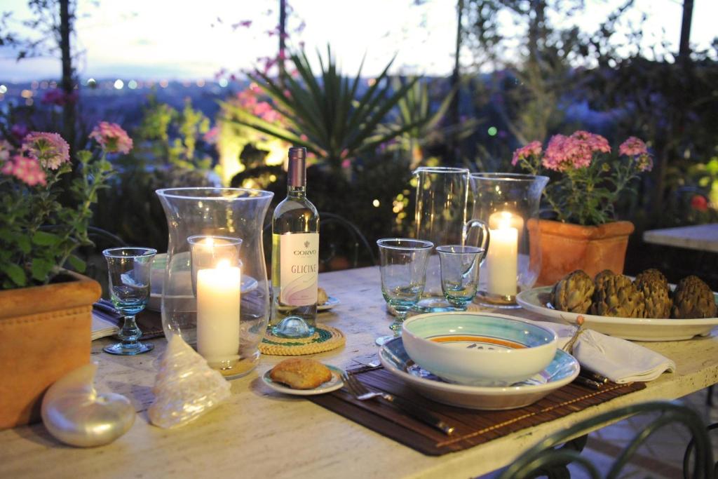 Nápoje v ubytovaní Terrazza Pavone