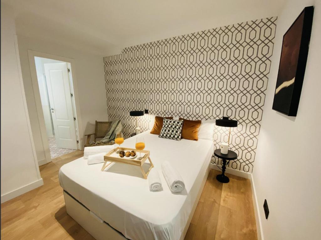 Krevet ili kreveti u jedinici u objektu Encantador Alojamiento junto al corazón de Madrid Río