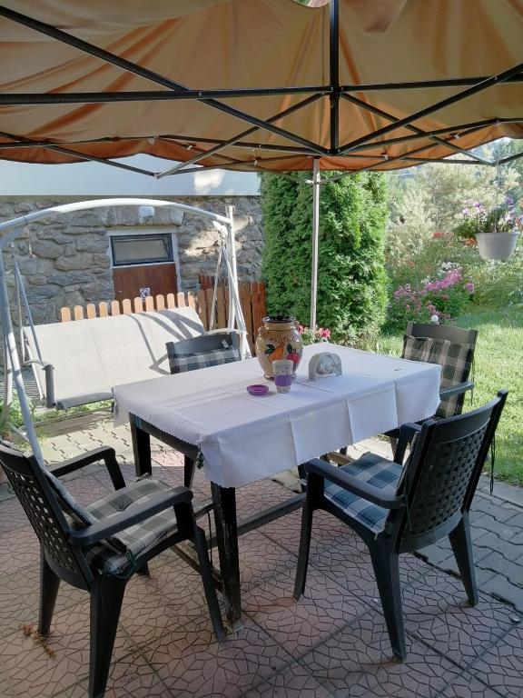 Patio nebo venkovní prostory v ubytování Na Pekárně