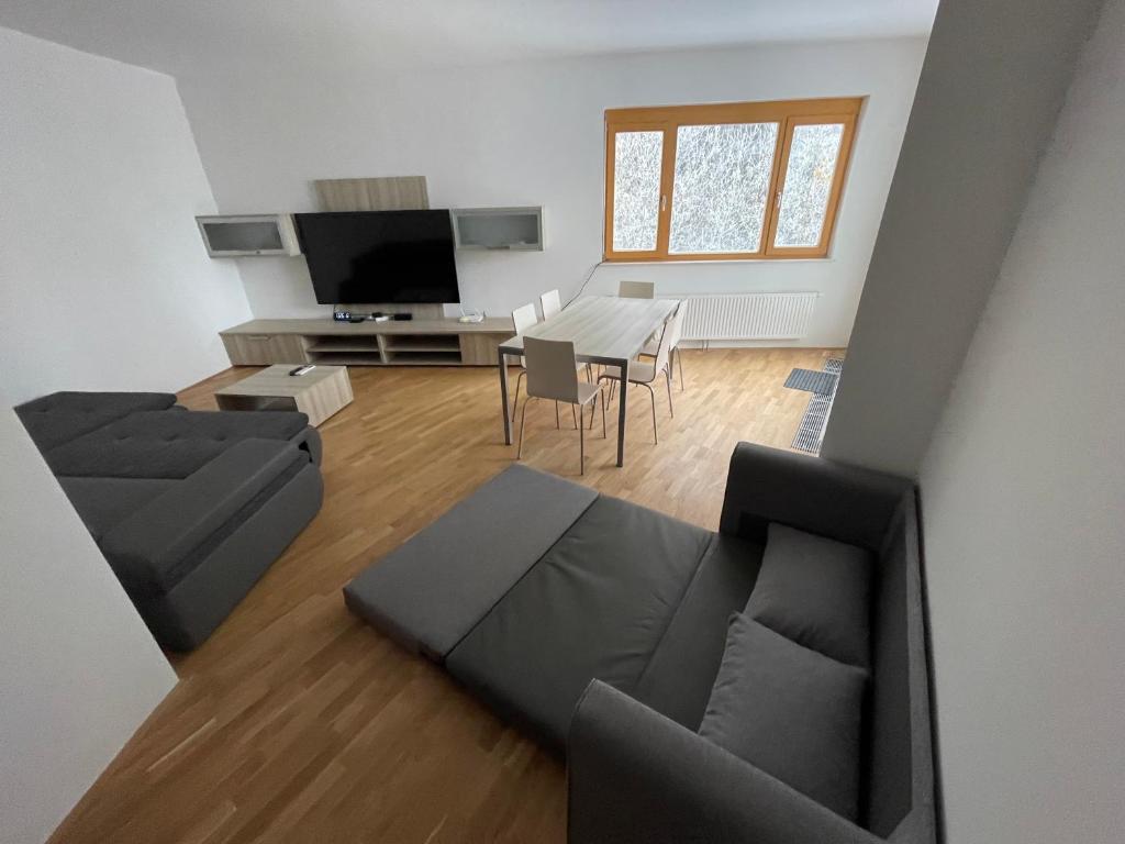 TV a/nebo společenská místnost v ubytování Luxury 3-room large Apartment Maribor Pohorje