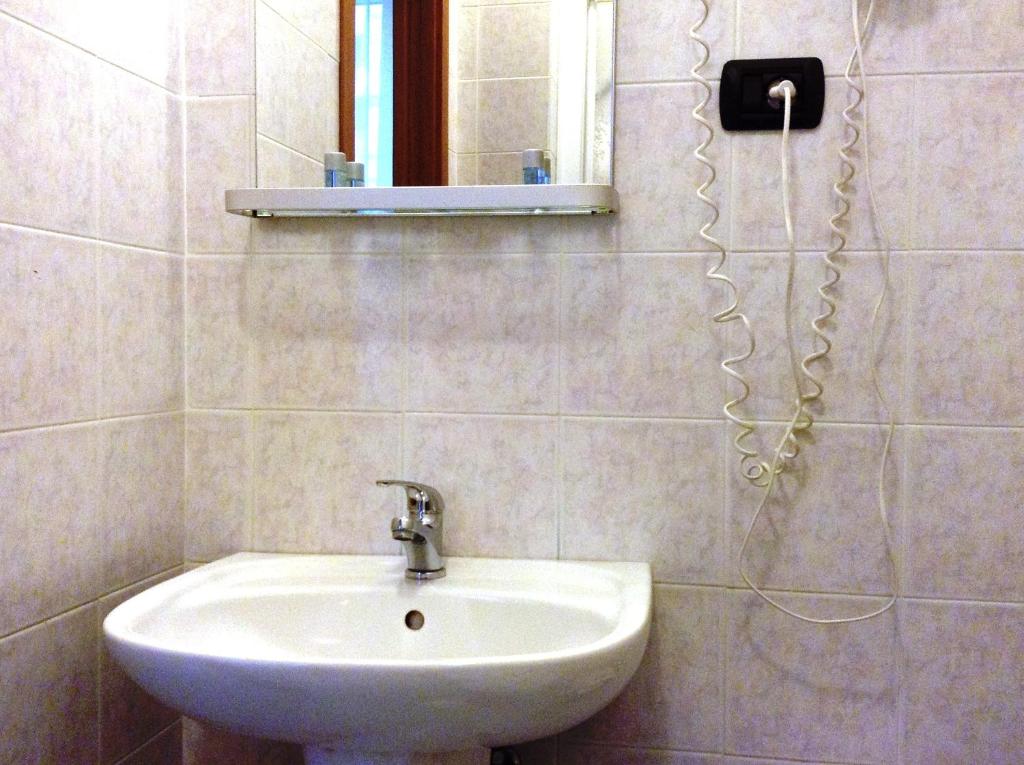 Koupelna v ubytování Hotel Ricci