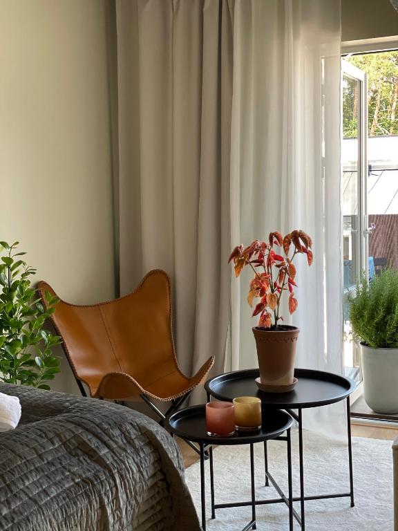 Posezení v ubytování Hotell Hanöhus Hällevik