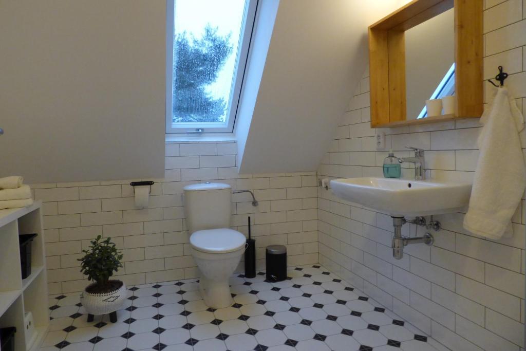 Koupelna v ubytování Apartmán v Bételu