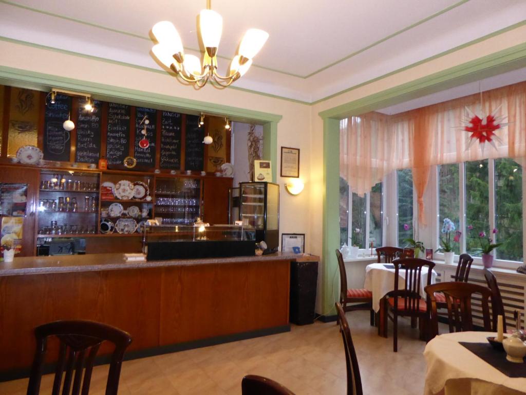 Restoran või mõni muu söögikoht majutusasutuses Pension Waldschlösschen