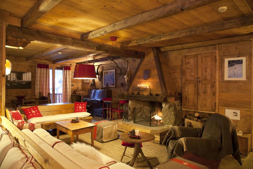 Posezení v ubytování Chalet Svizzero