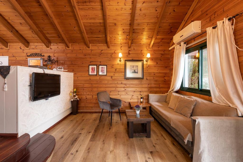 Posezení v ubytování Nof Kineret Suites