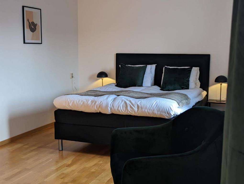 Postel nebo postele na pokoji v ubytování Hotell Bro