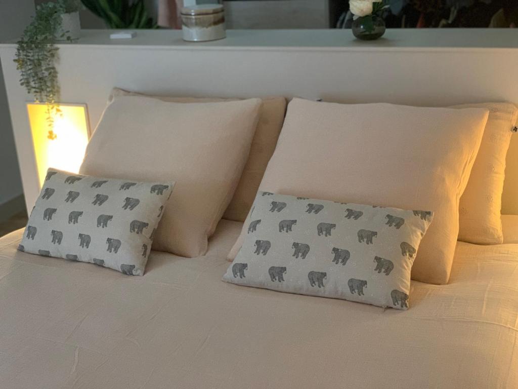 Posteľ alebo postele v izbe v ubytovaní Kris Sweet Home