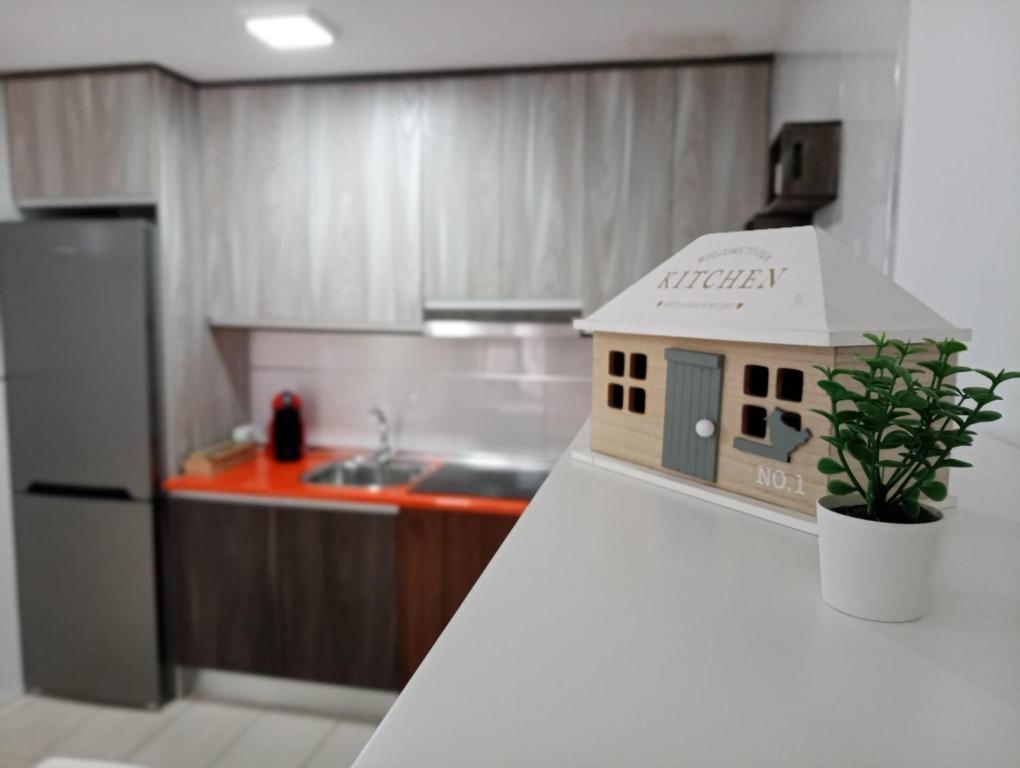 Kuchyň nebo kuchyňský kout v ubytování Puerta de Úbeda
