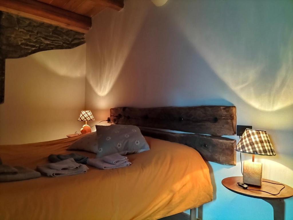 Letto o letti in una camera di Baita del noce