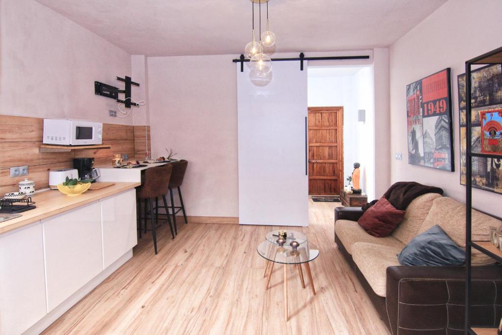 Kuchyň nebo kuchyňský kout v ubytování Casa Marrón Boutique Home