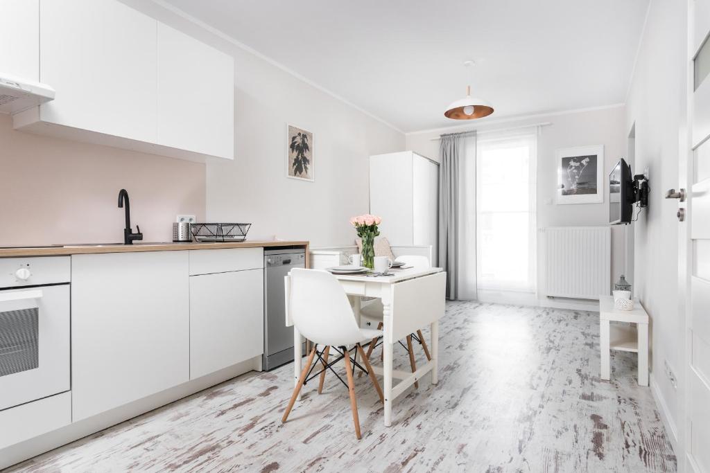 Kuchyňa alebo kuchynka v ubytovaní Ślusarska Apartment 2