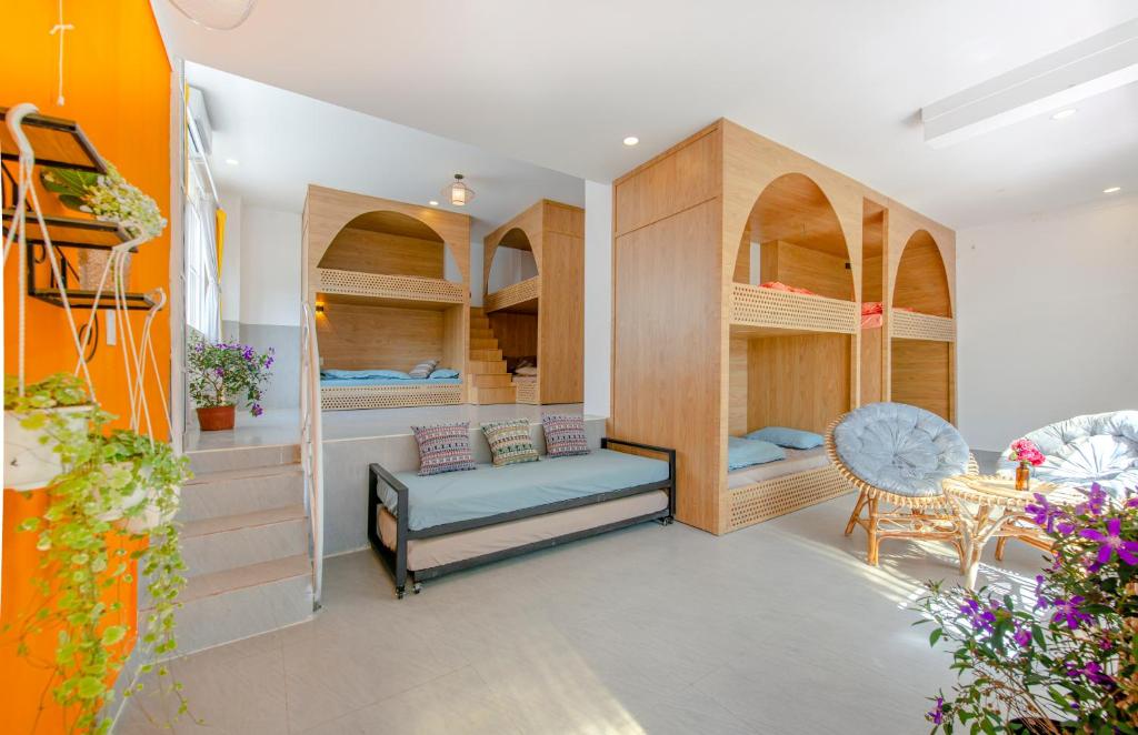 Vườn Pháp 3 Homestay - Salle De Dortoir Mixte à 8 Lits