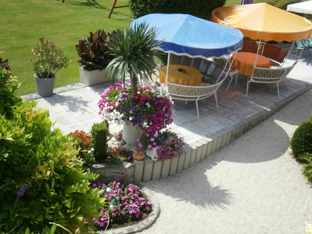 A garden outside Haus Thon