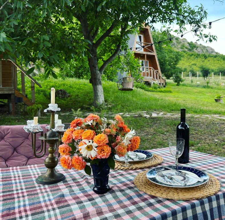 Zahrada ubytování Teo's Cottages