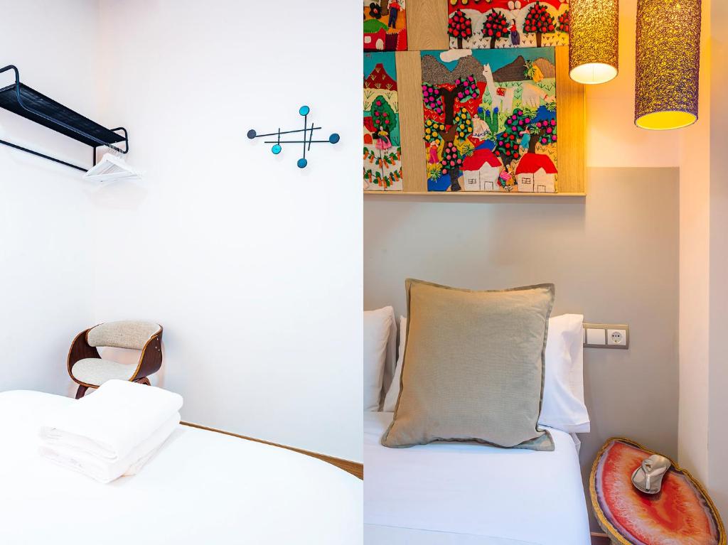 A bed or beds in a room at Alohamundi Sierpes