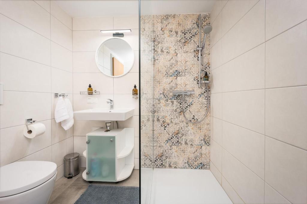 Koupelna v ubytování Ferienhaus Altaussee