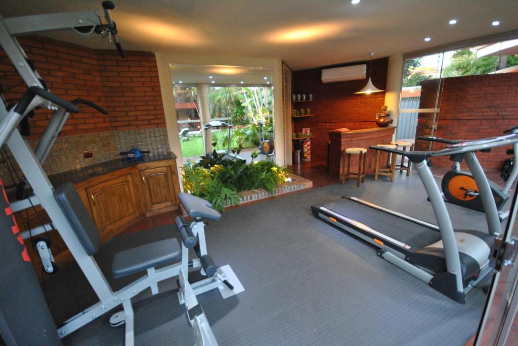 Fitness centrum a/nebo fitness zařízení v ubytování Villa Floreal Hotel Boutique