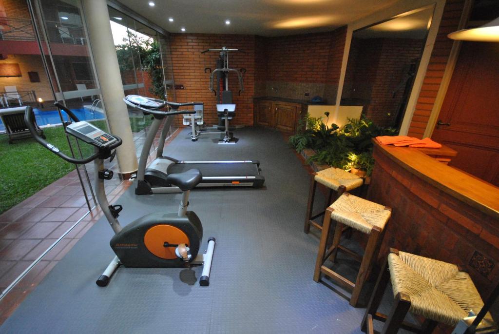 Fitness centrum a/nebo fitness zařízení v ubytování Villa Floreal Hotel Boutique
