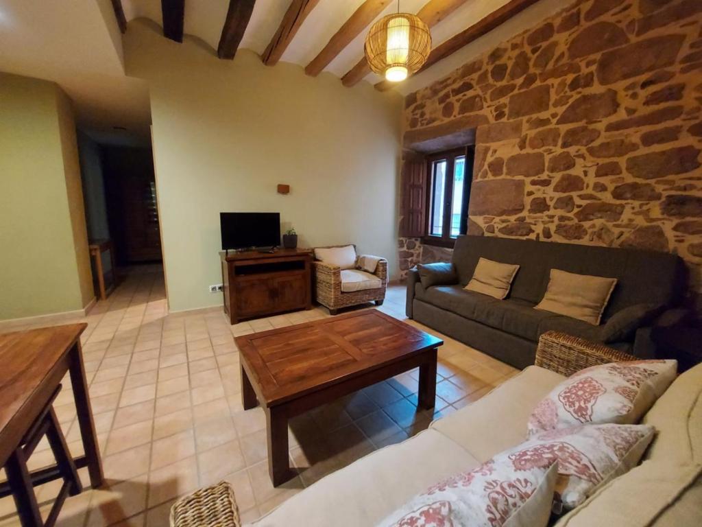 Posezení v ubytování Hostal Rural Ioar
