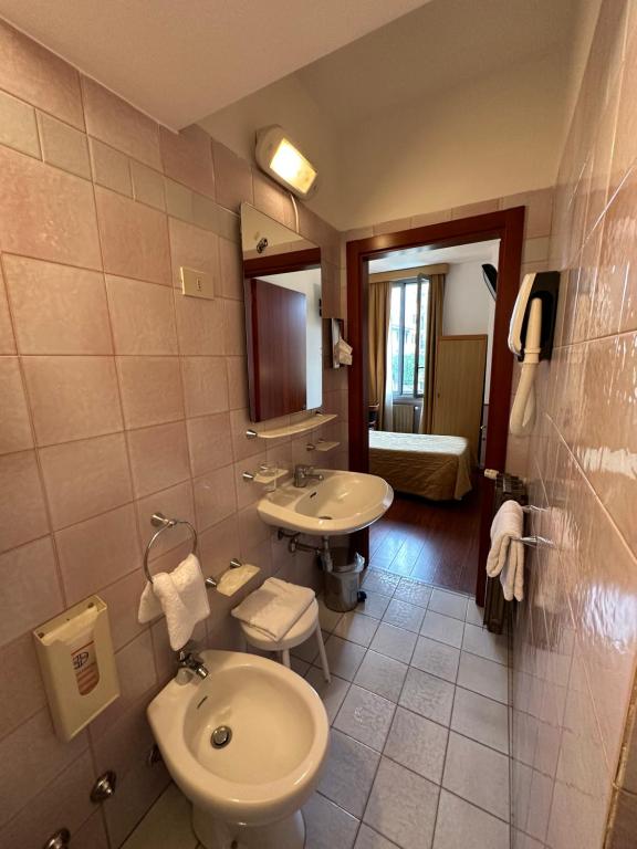 Koupelna v ubytování Hotel Aspromonte