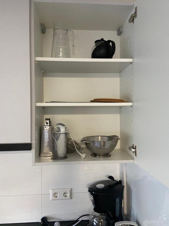 Kuchyň nebo kuchyňský kout v ubytování Gemütliche Ferienwohnung EVIELINE in Todtnau