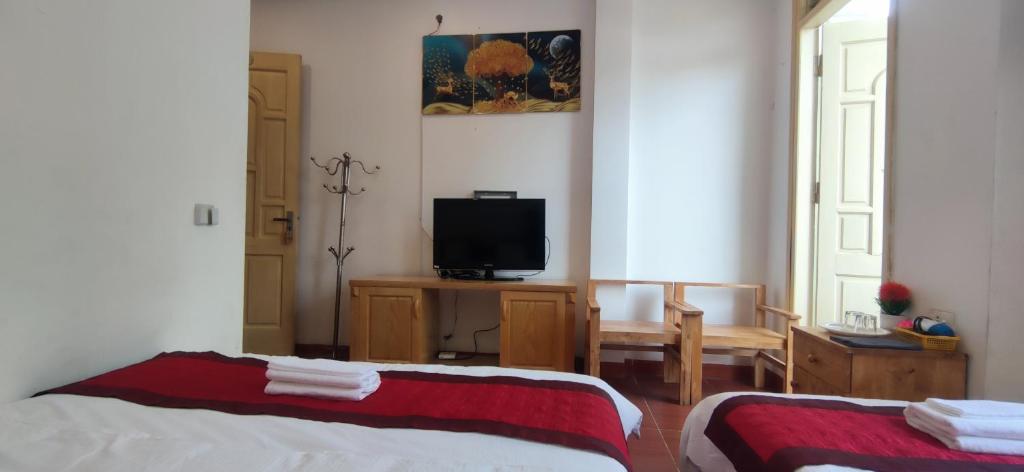 Thanh Hương 99 Hotel - Nội Bàiにあるベッド