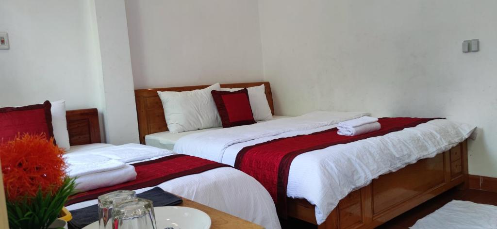 Thanh Hương 99 Hotel - Nội Bàiにあるベッド