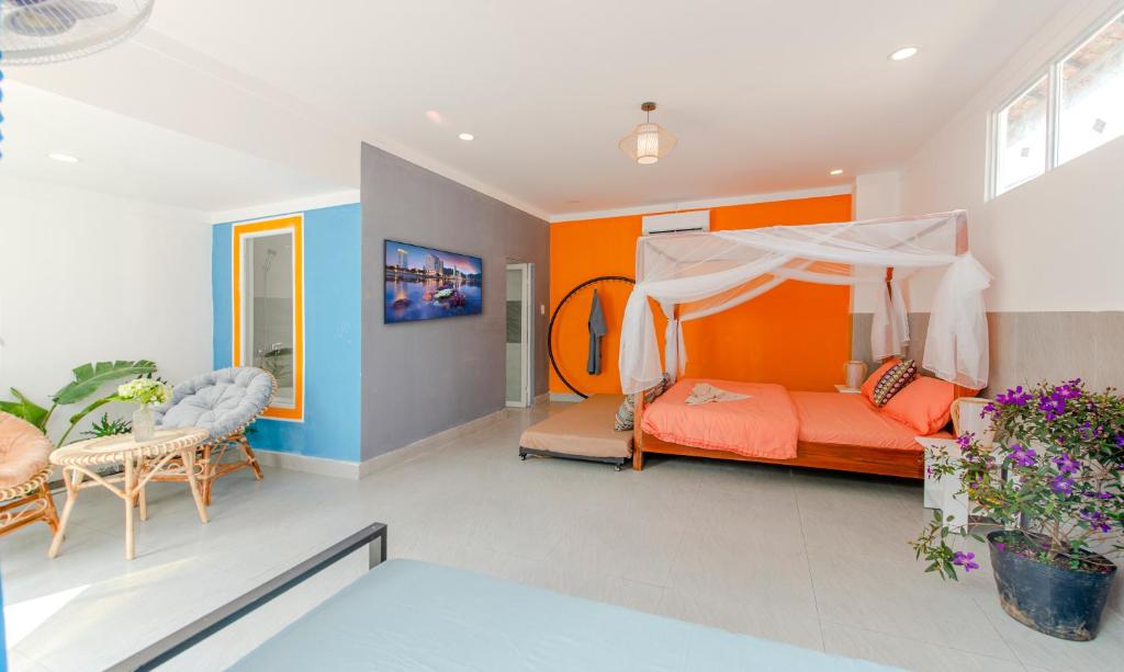 Vườn Pháp 3 Homestay - Chambre Familiale Avec Salle De Bain