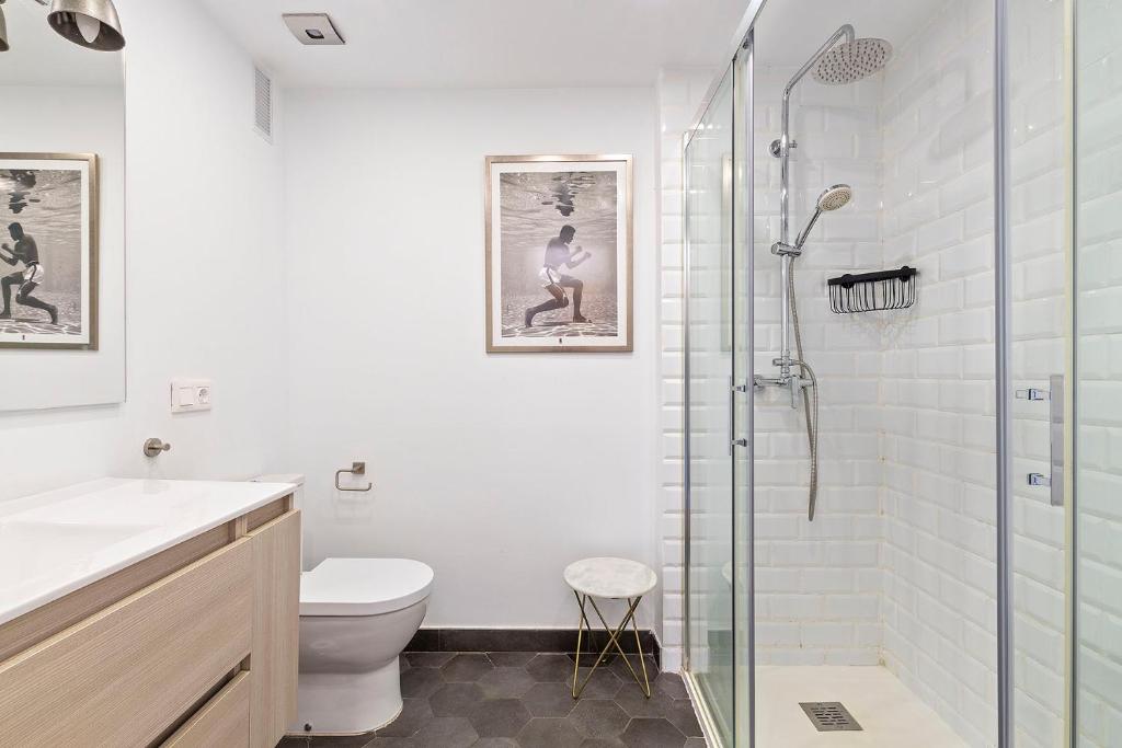 Kúpeľňa v ubytovaní Precioso apartamento a 5 minutos andando de la playa