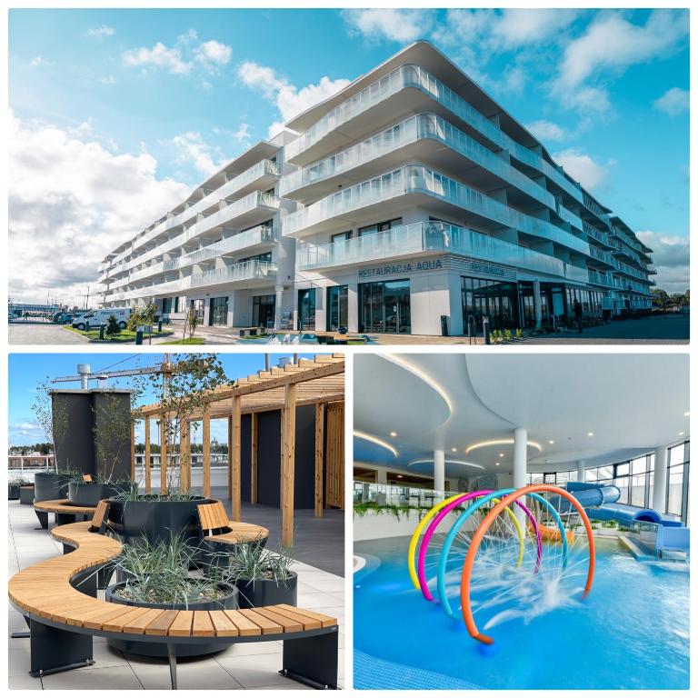 Bazén v ubytovaní POLANKI AQUA Apartamenty PREMIUM - w cenie nielimitowany dostęp do strefy Aqua alebo v jeho blízkosti