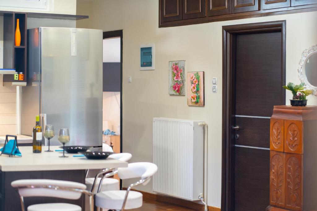 Kuchyňa alebo kuchynka v ubytovaní Villa Beta Sea View