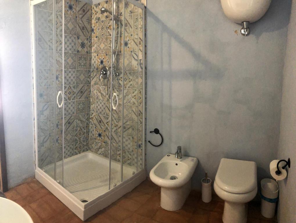 Koupelna v ubytování Agriturismo Il Covo del Solengo