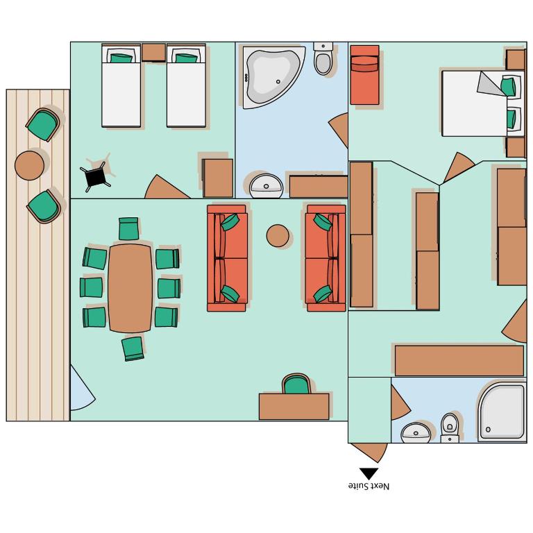 Půdorys ubytování Hotel Crystal - KitzHorn Suites