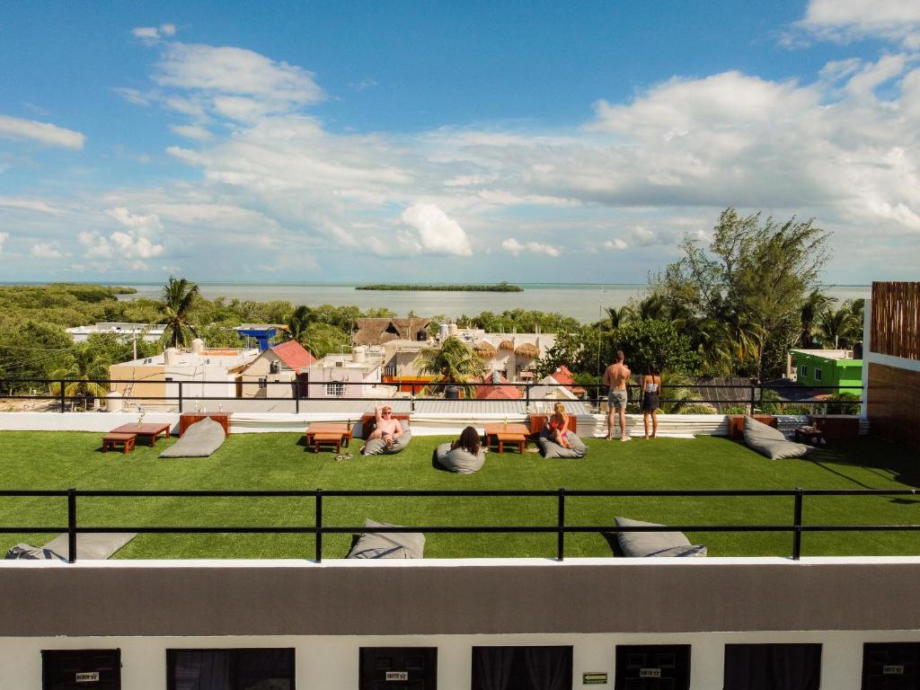Balkón nebo terasa v ubytování Che Holbox Hostel & Bar Adults Only